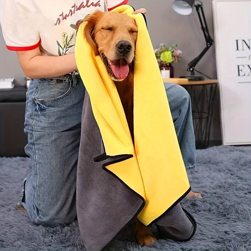 Toalha Absorvente para Cães e Gatos de Fibra Ultrafina - Imagem 5