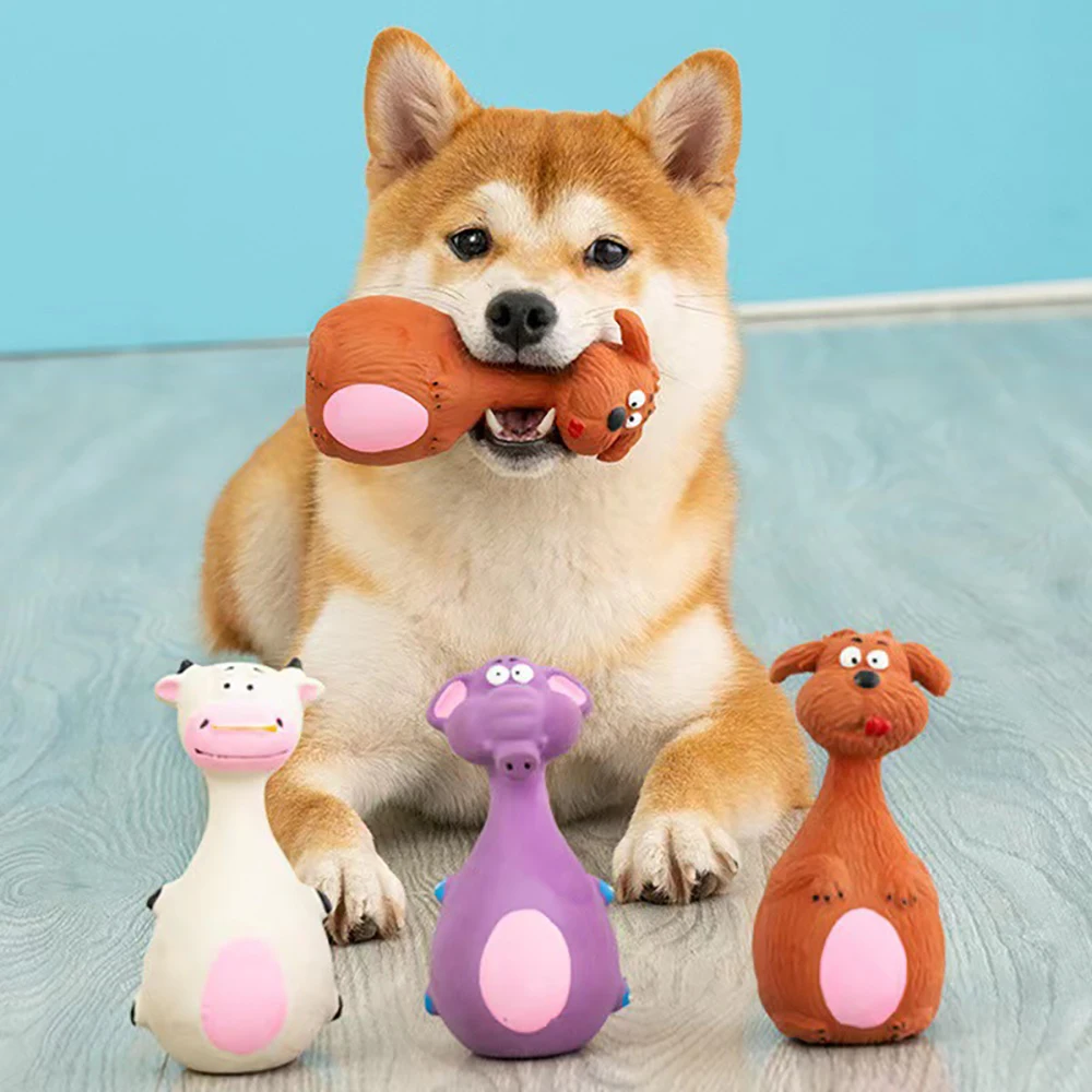 Brinquedo de Borracha para Cães e Gatos com Som e Formato de Desenho - Imagem 2
