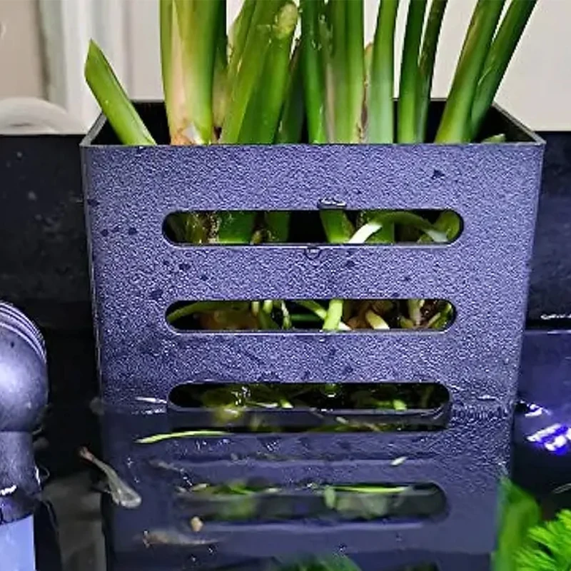 Cesto de Plástico para Aquário 12.9x8x5.4cm para Plantas Aquáticas - Imagem 2