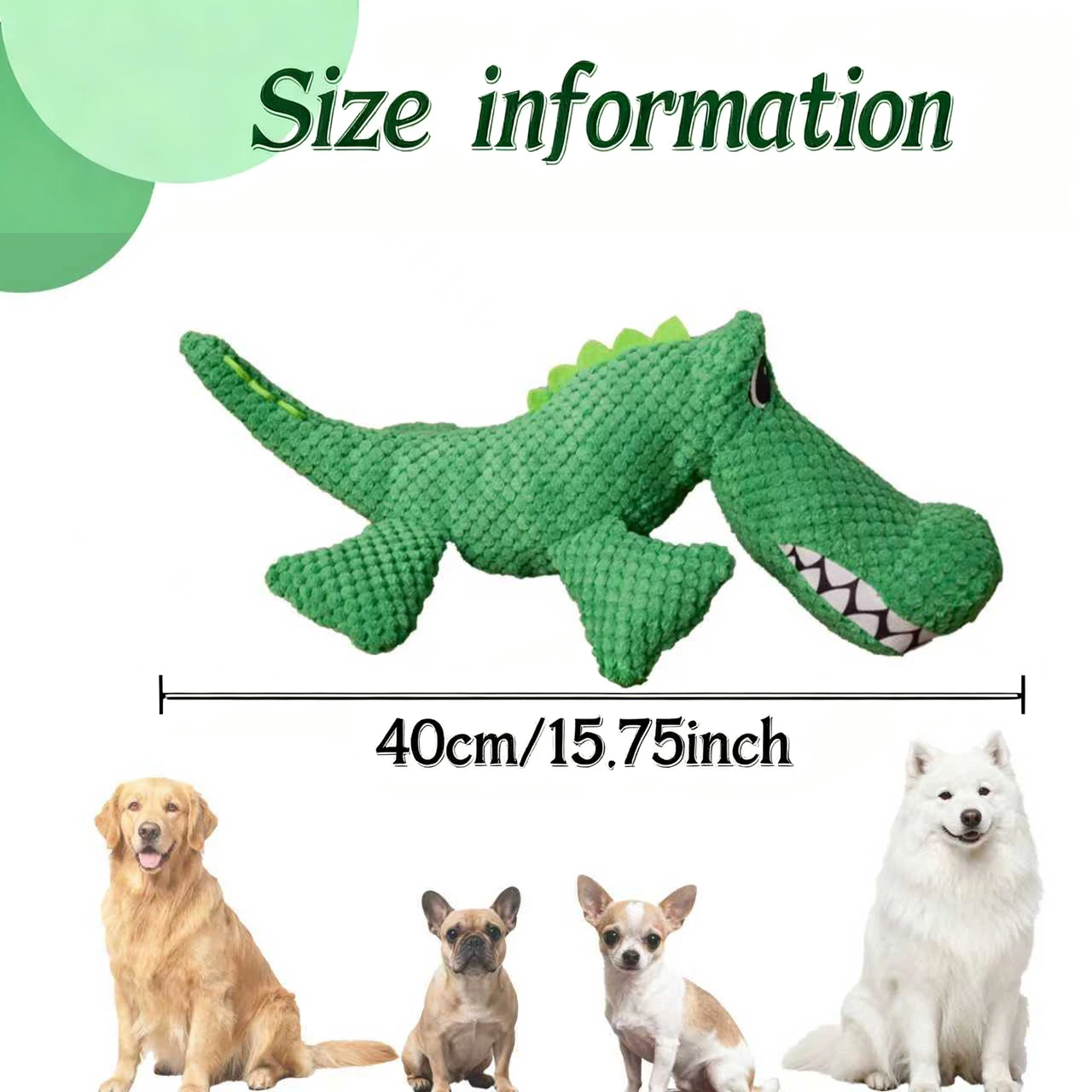 Brinquedo de Pelúcia para Cães e Gatos Dinossauro com Som e Tecido Duplo - Imagem 6