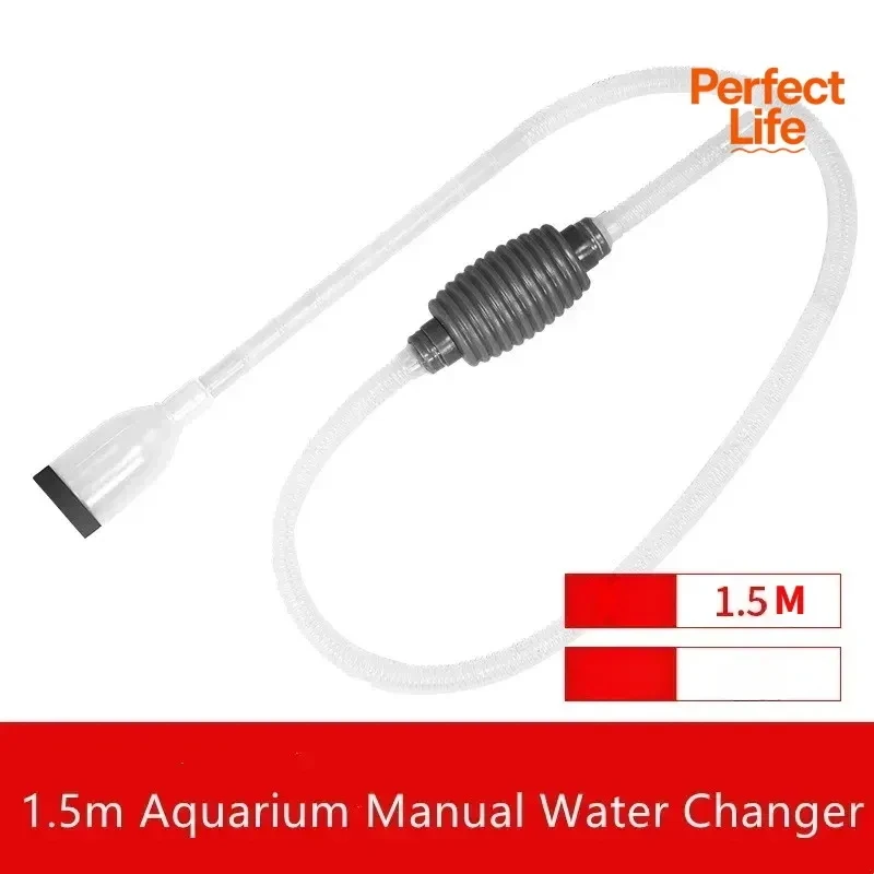 Trocador de Água para Aquário 1,5m com Bomba Manual e Grade de Filtro - Imagem 5