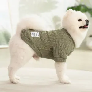 suéter de tricô para cães e gatos