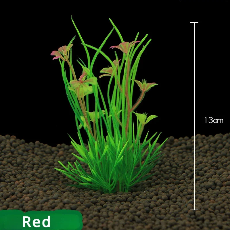 Planta Artificial para Aquário de Plástico Ecológico de 13 cm - Imagem 3