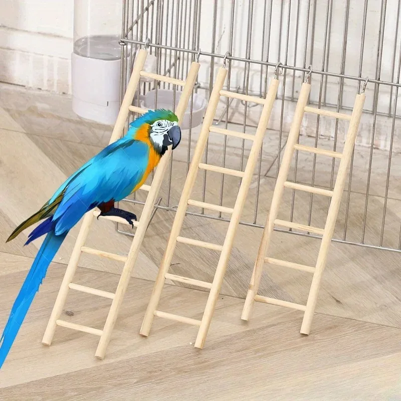 Escada de Madeira para Pássaros e Hamsters para Gaiola - Imagem 2