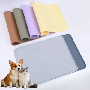 tapete de silicone para comedouro de cães e gatos