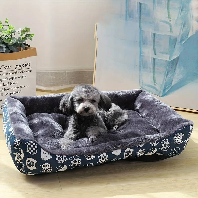 Cama Sofá para Cães e Gatos de Pelúcia Macia - Imagem 4
