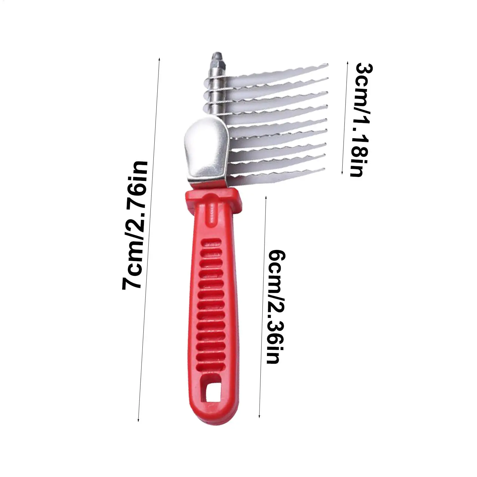 Pente Rake para Cães e Gatos de Aço Inoxidável com Limpeza Fácil - Imagem 3