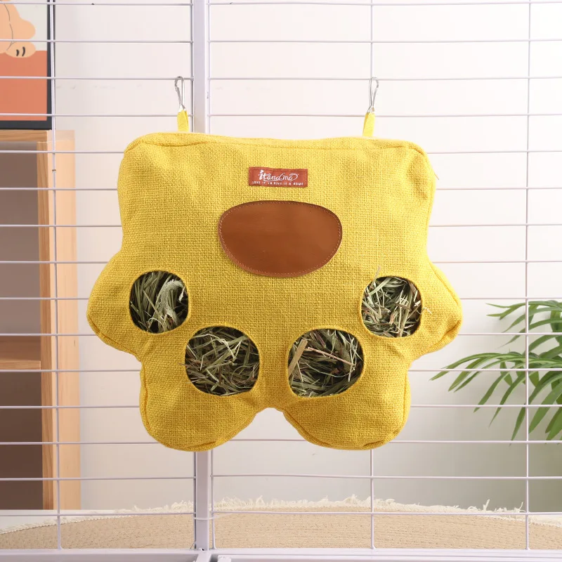 Alimentador de Feno para Roedores e Coelhos com Bolsa Espaçosa - Imagem 3