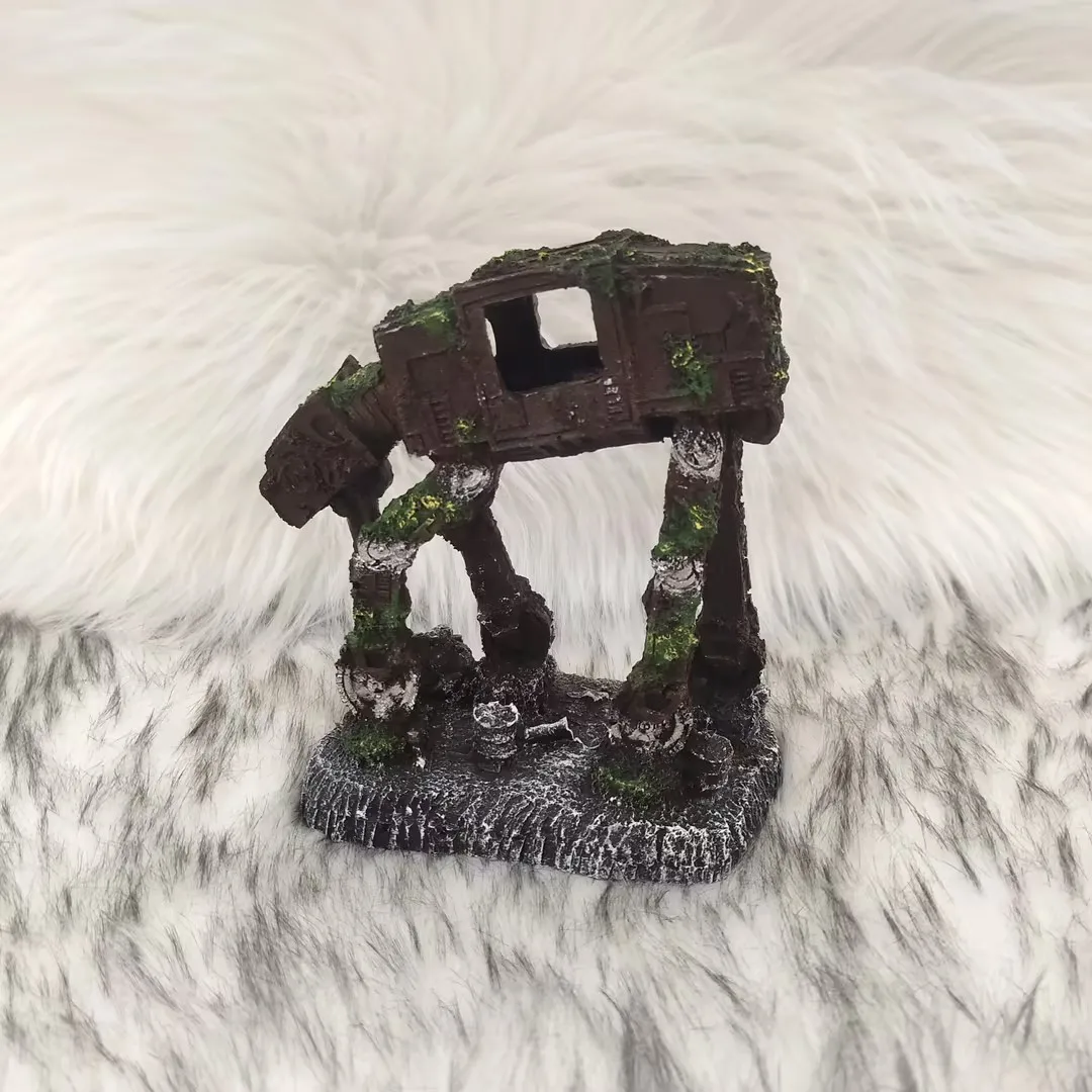 Decoração de Aquário Robô Cão Autobot em Resina - Imagem 3