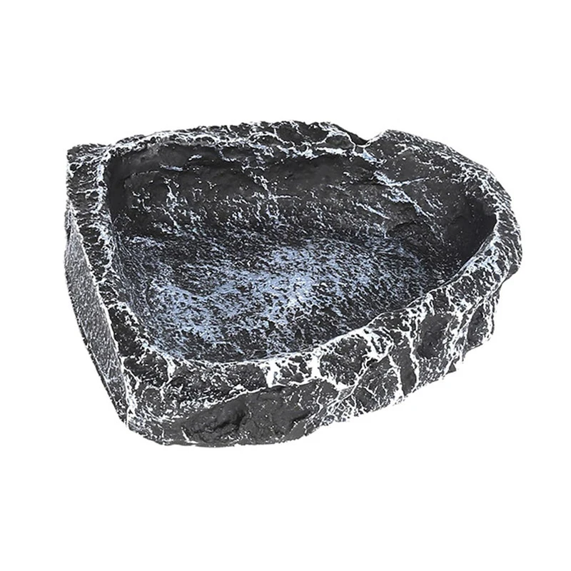 Tigela para Répteis de Resina Imitação de Pedra para Alimentação - Imagem 5