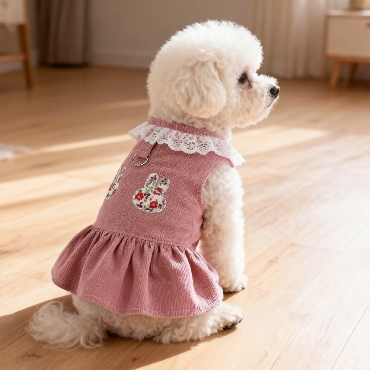 Vestido para Cães e Gatos Estilo Princesa para Teddy e Pomeranian - Image 2