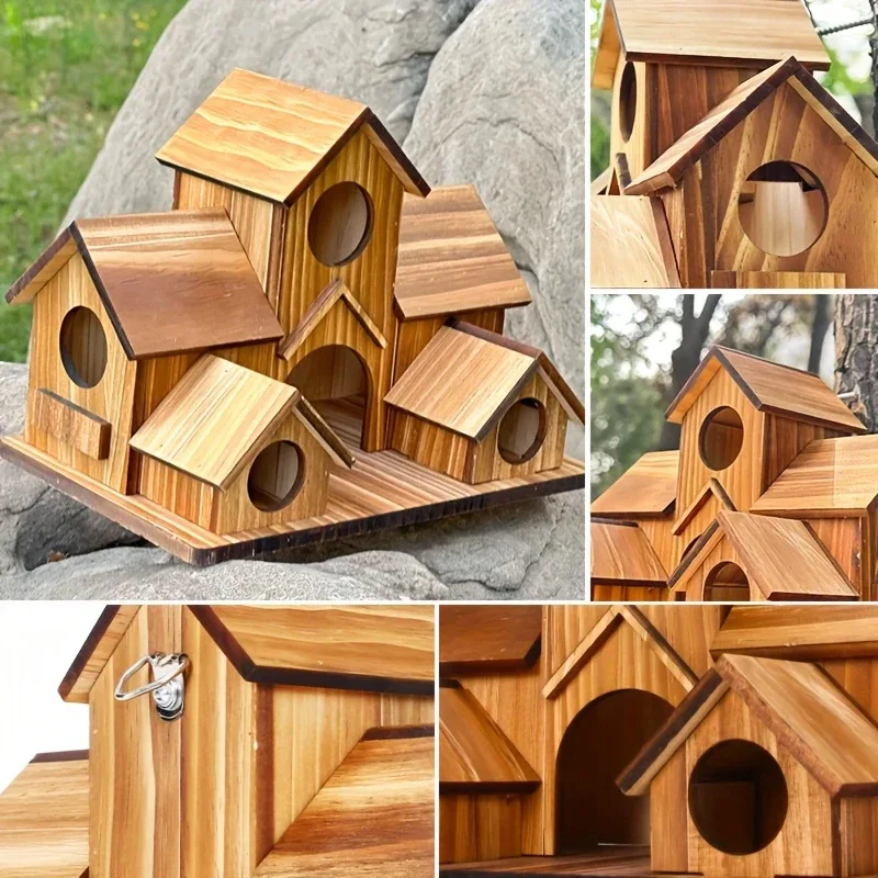 Casa de Pássaros Grande para Jardim Pátio Quintal Decoração - Imagem 3