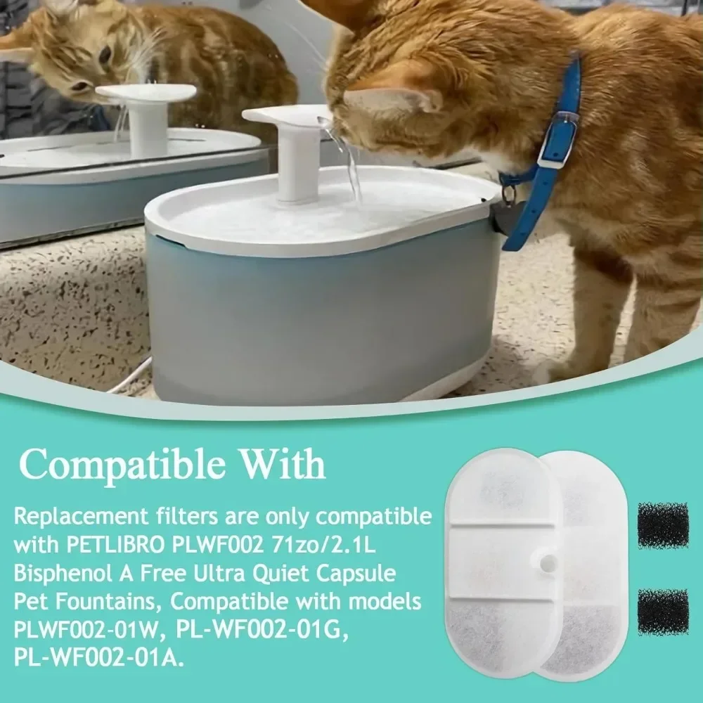 Filtros PETLIBRO para Fonte de Água 2.1L com Esponjas - Image 4