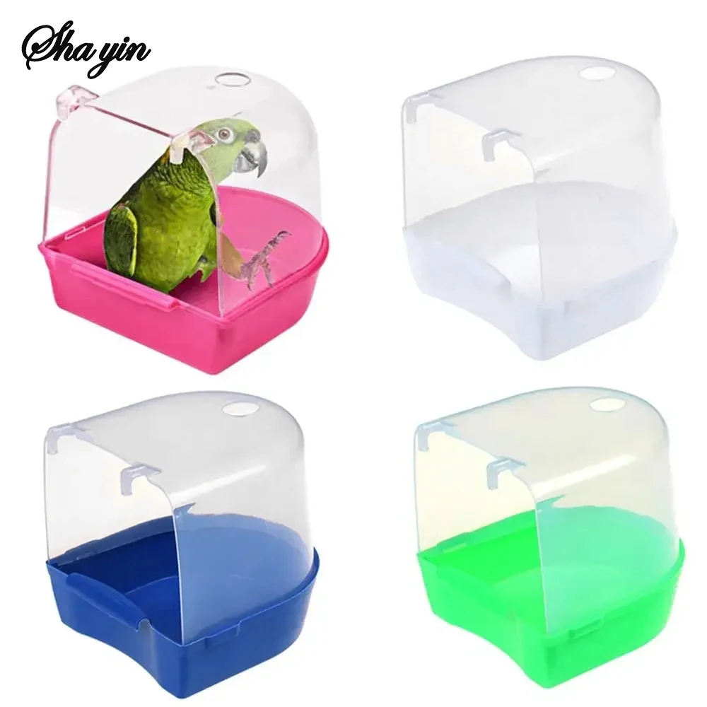 Banheira para Pássaros Plástica Suspensa para Papagaios e Periquitos - Imagem 2