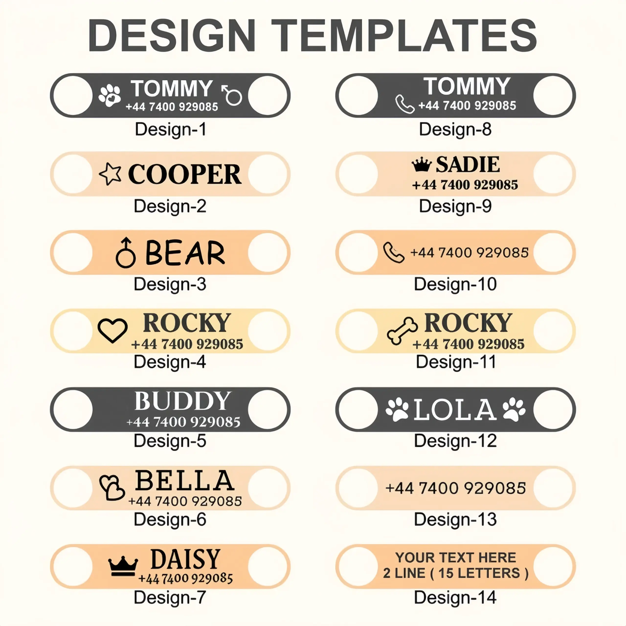 Coleira Refletiva para Cães Personalizada com Placa de Identificação - Imagem 6