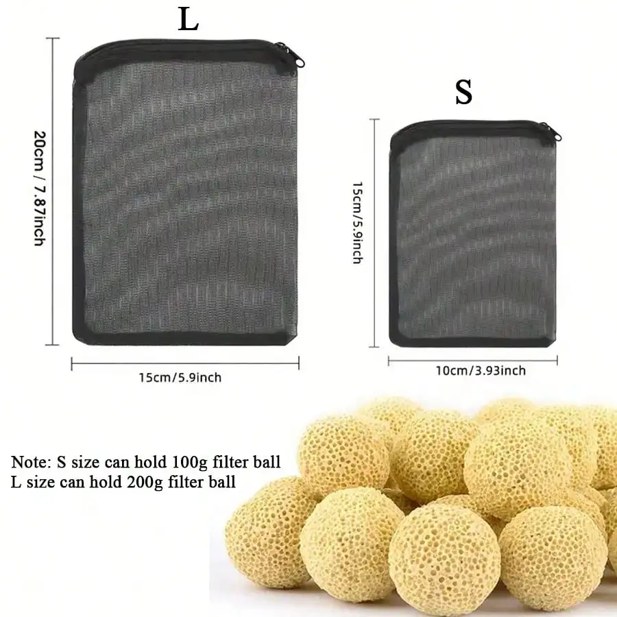Saco de Filtro de Malha para Aquário com Zíper, 10 Peças - Image 6