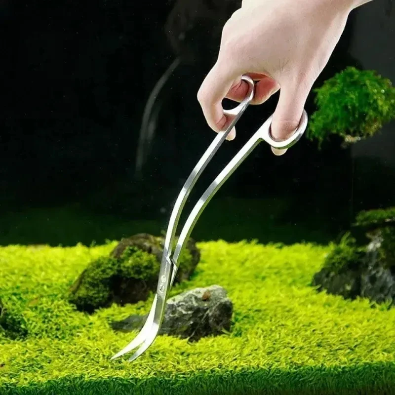 Tesoura para Aquário de Aço Inoxidável 25 cm para Manutenção - Imagem 4