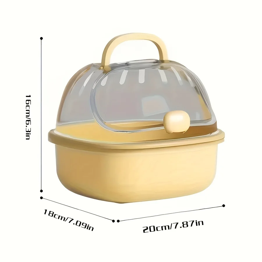 Gaiola Portátil para Hamster Transparente com Garrafa de Água - Imagem 2