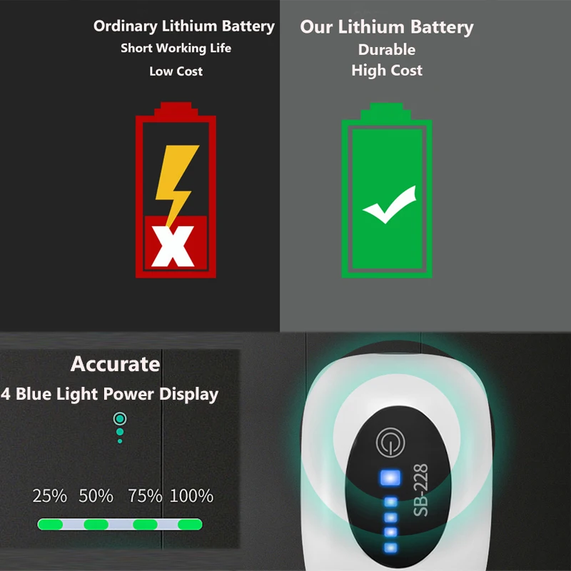Bomba de Oxigênio para Aquário USB 4800mAh com Gancho e Saída Dupla - Imagem 5