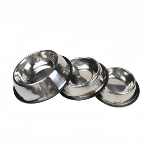 tigela de aço inoxidável para cães e gatos