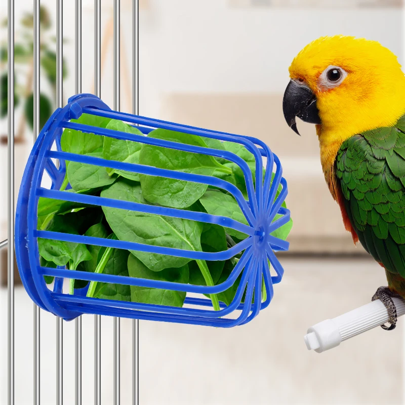 Comedouro para Pássaros de Plástico Azul com Encaixe na Gaiola - Imagem 3