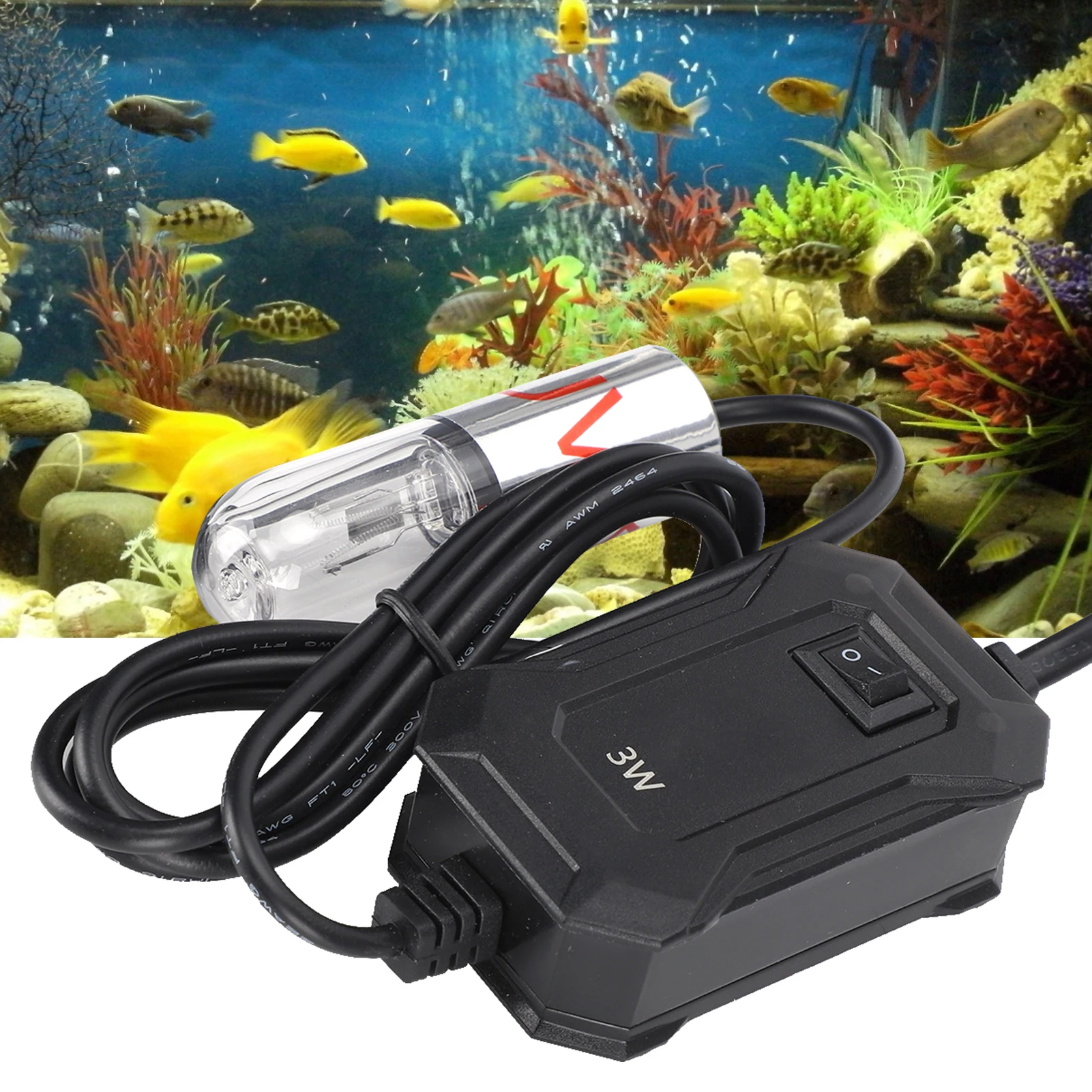 Lâmpada UV para Aquário 3W 220V com Ventosa para Fixar - Imagem 6