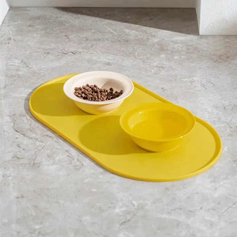 Tapete para Ração de Cães e Gatos de Silicone Antiderrapante 45,5x24,5cm - Image 5