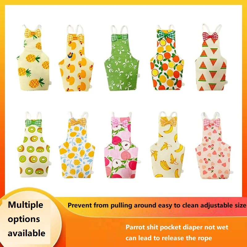 Fralda de Pano para Pombos e Papagaios Reutilizável com Ajuste - Imagem 6