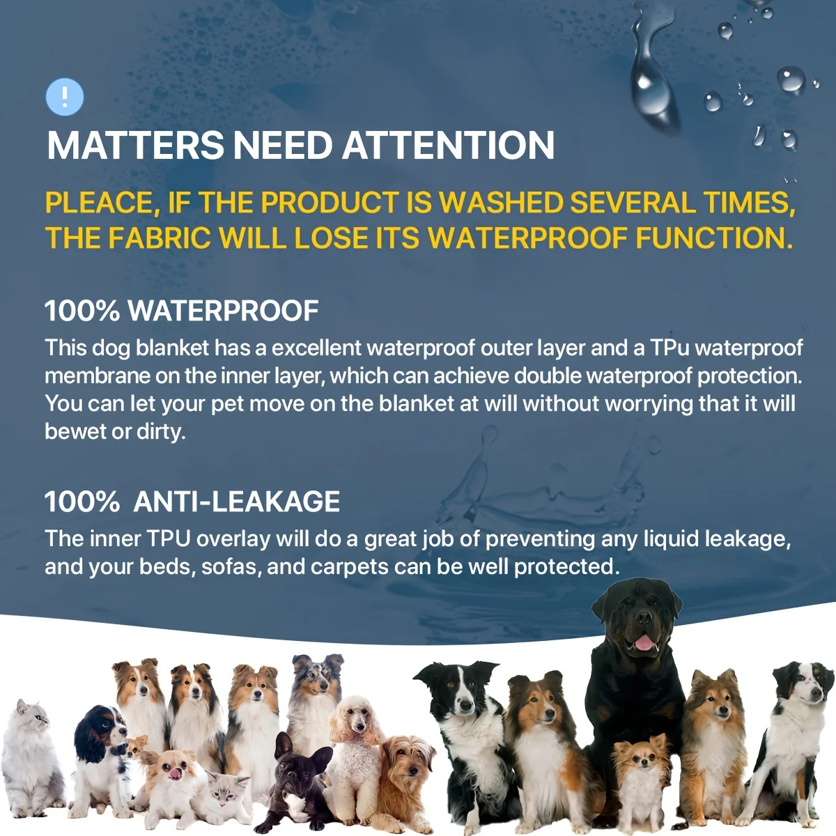 Capa para Cama de Cães Impermeável Dupla Face com Proteção para Sofá - Imagem 2