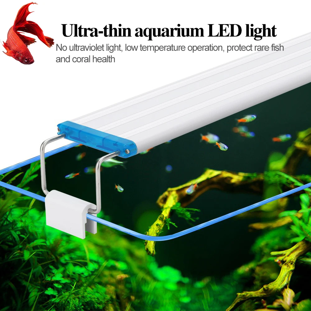 Luminária de LED para Aquário com 3 Cores e Luz Azul e Branca - Imagem 2