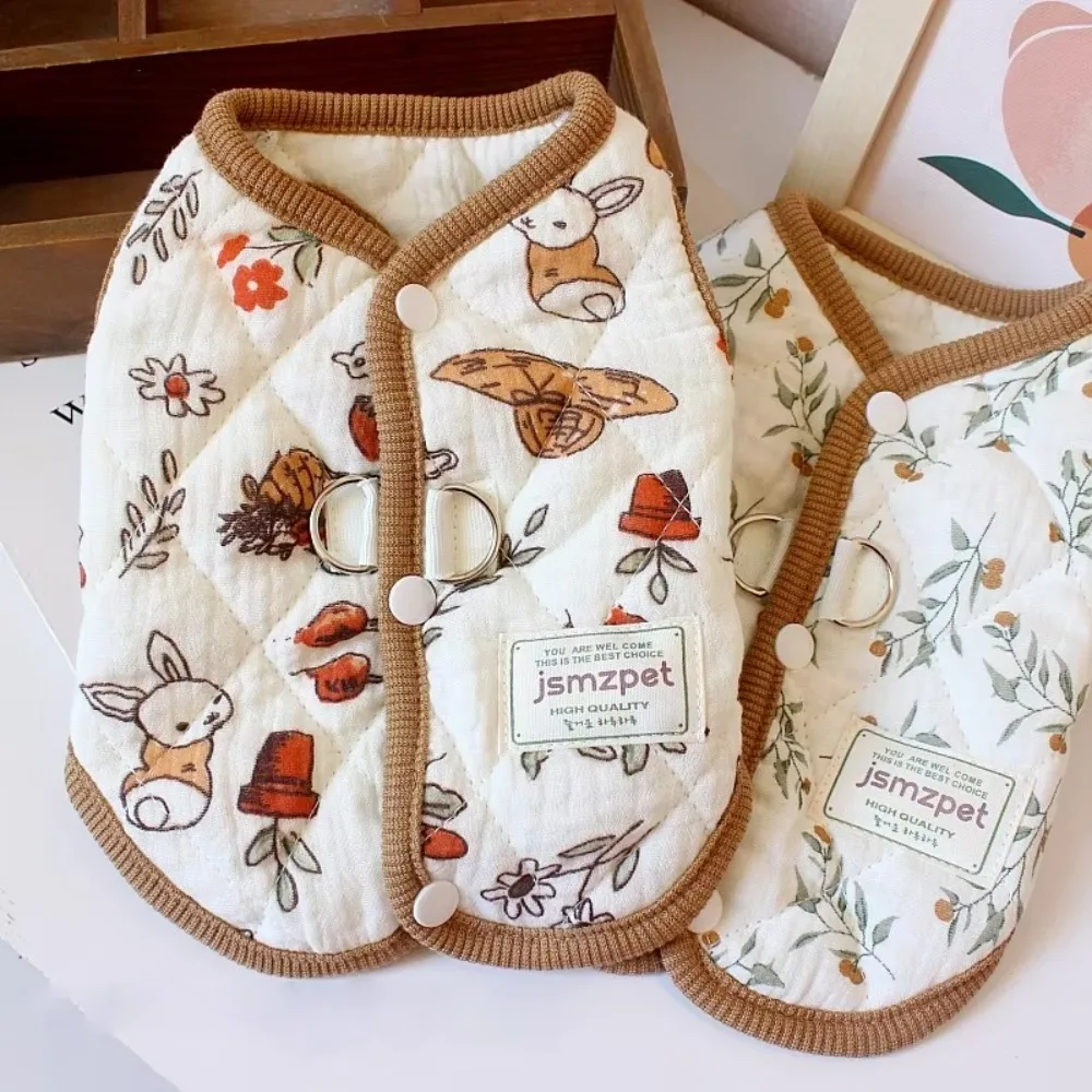 Jaqueta para Cães de Algodão com Estampa de Coelho para Inverno - Imagem 3
