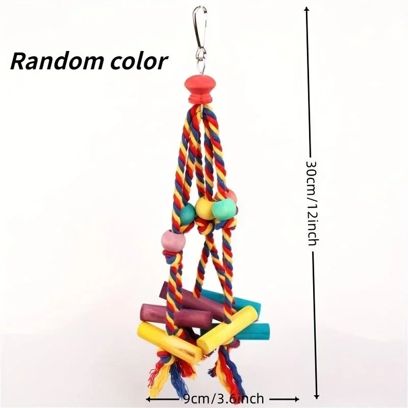 Brinquedo para Pássaros Corda de Algodão e Plástico 9x30 cm para Gaiola - Imagem 5