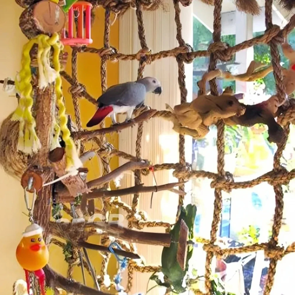 Brinquedo para Pássaros e Papagaios de Corda de Cânhamo para Escalar - Imagem 4