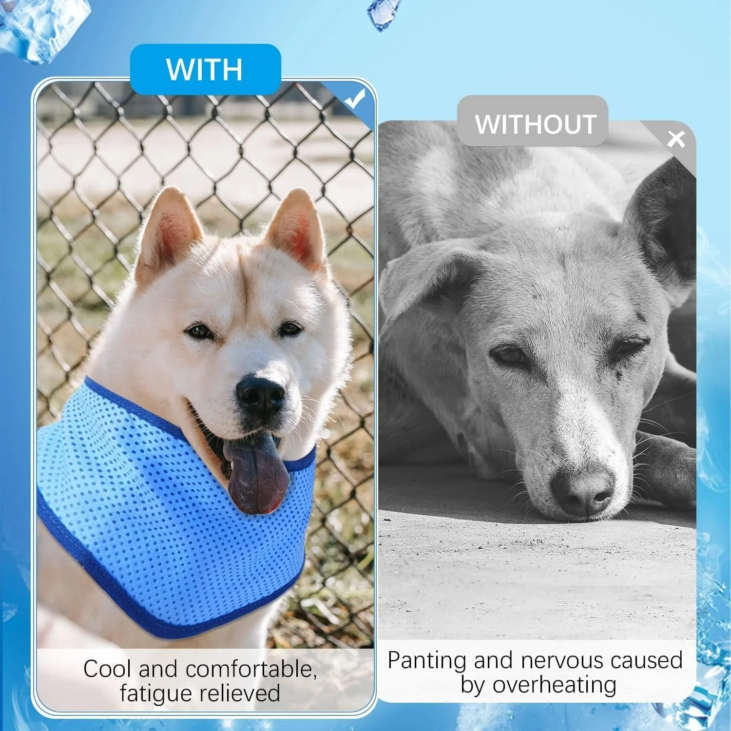 Coleira Refrescante para Cães de Poliéster com Toalha Integrada - Image 4