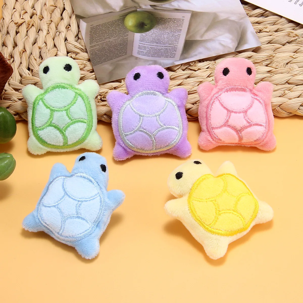 Mini Brinquedo de Pelúcia para Cães Filhotes Tartaruga 10 cm com Som - Imagem 4
