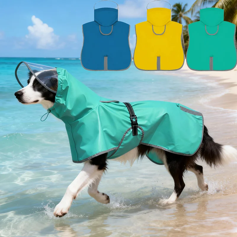 capa de chuva para cães refletiva