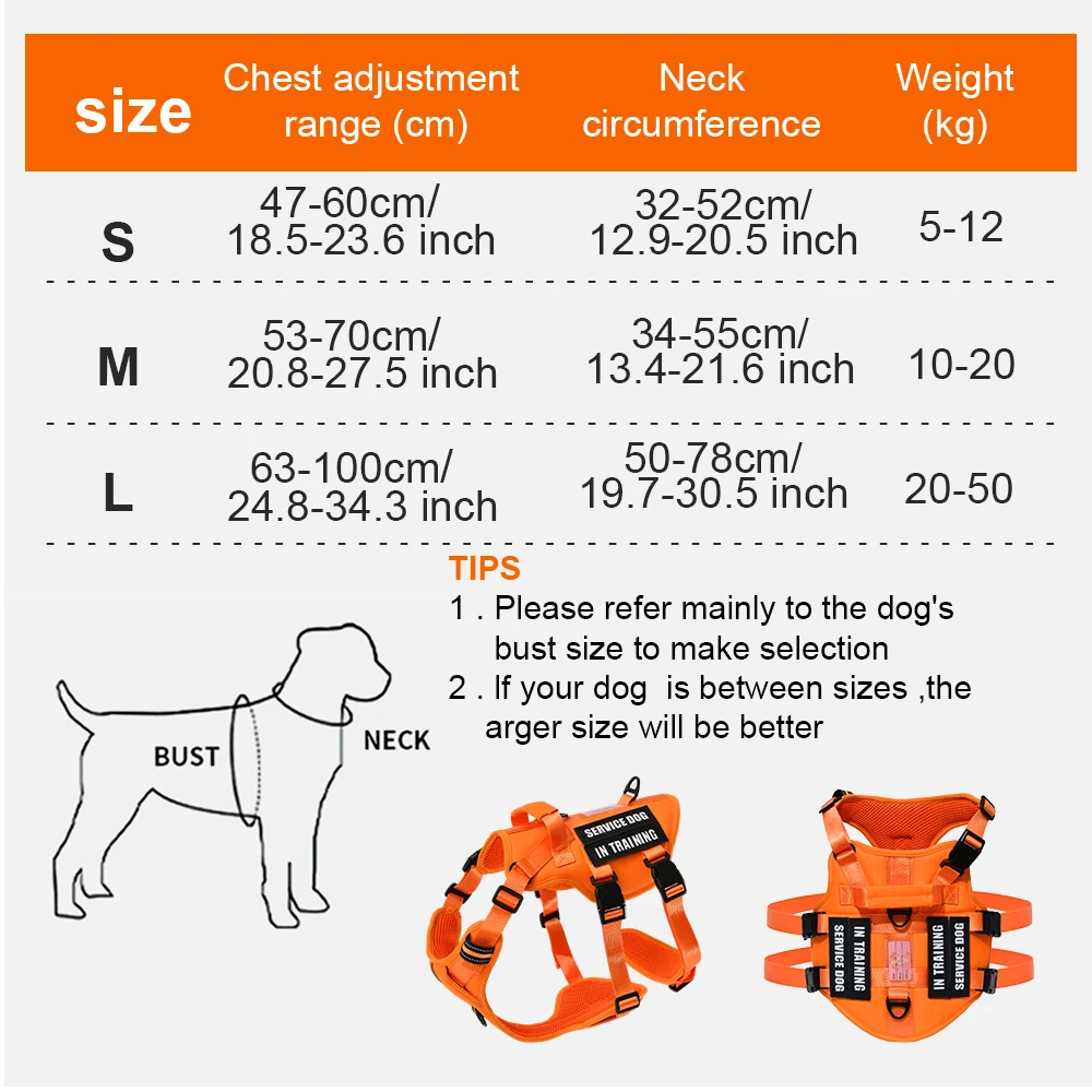 Colete Tático para Cães KOMMILIEF Nylon 1050D com Painéis de Velcro - Imagem 5