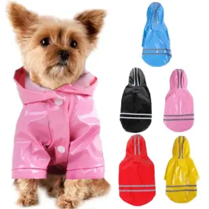 capa de chuva reflexiva para cães