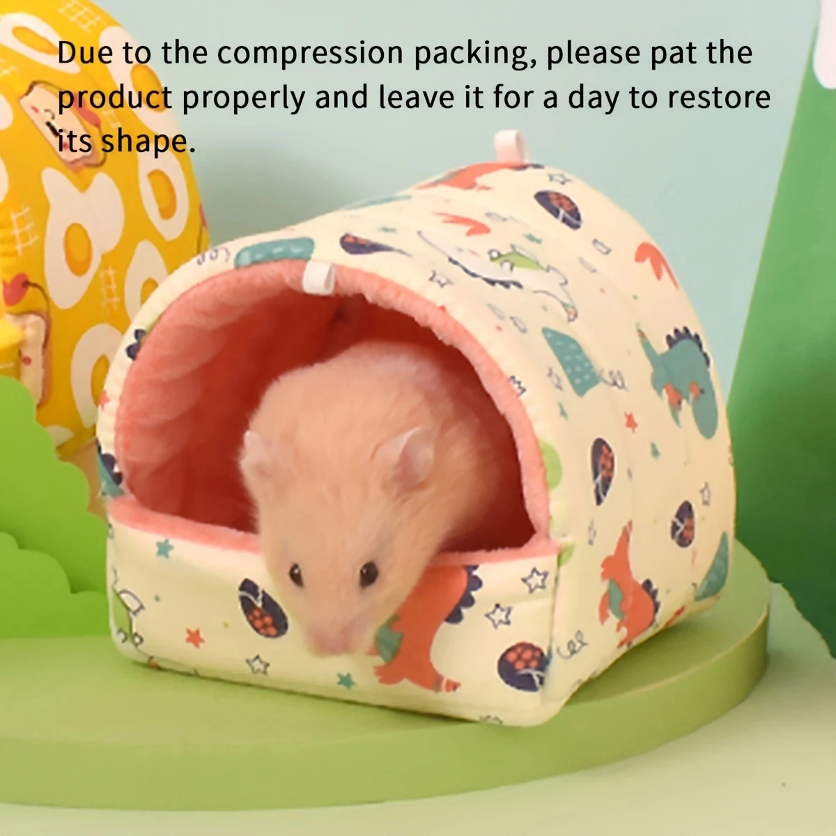 Ninho de Pelúcia para Hamster Esquilo e Roedores com Entrada Única - Imagem 2