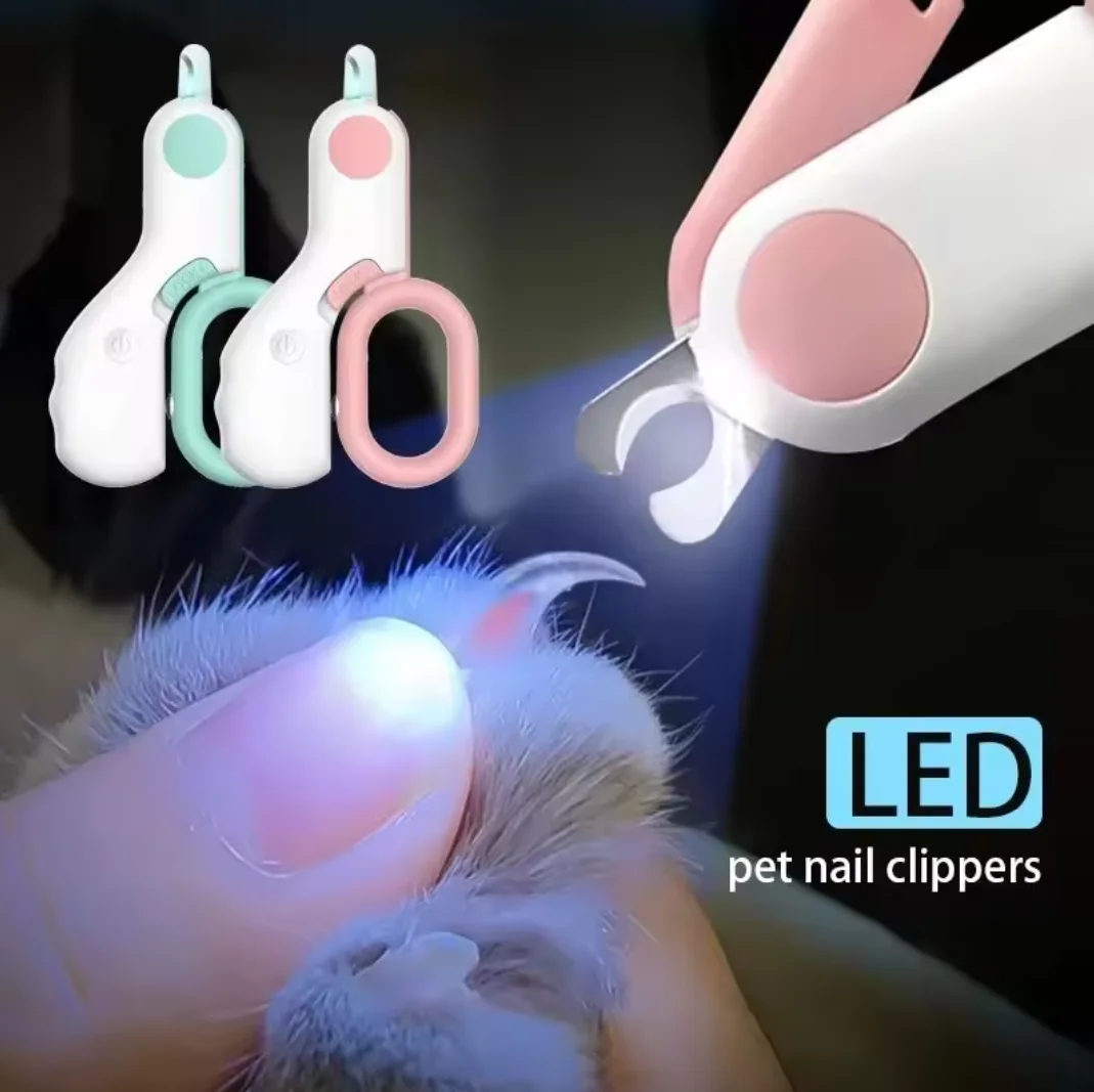 Cortador de Unhas para Cães e Gatos com Luz LED e Trava de Segurança - Imagem 2