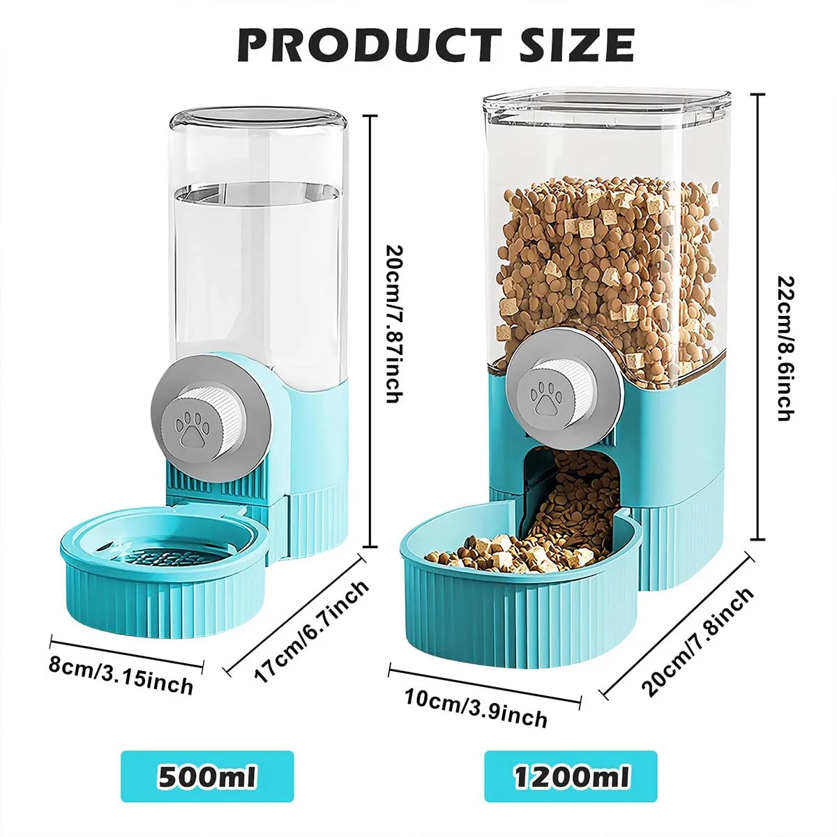 Comedouro Automático para Gatos e Cães de Gravidade com Capacidade de 5 Dias - Imagem 2