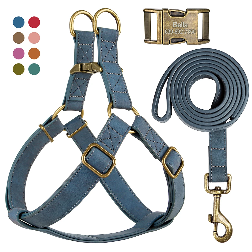 conjunto peitoral e coleira para cães
