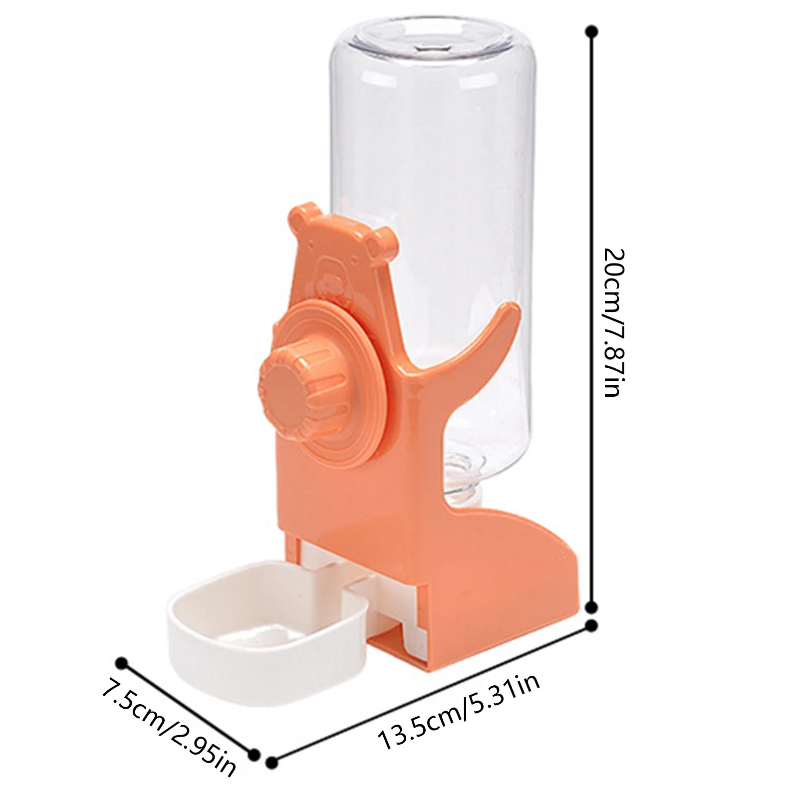 Bebedouro Automático para Hamsters e Pássaros Transparente com Encaixe na Gaiola - Imagem 6