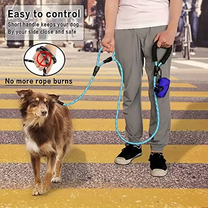 Trela para Cães de Corda 1,83 m com Duas Alças Refletivas - Imagem 2