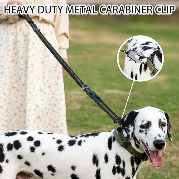Trela Bungee para Cães Grandes com Absorção de Choque e Cinto de Segurança - Image 4