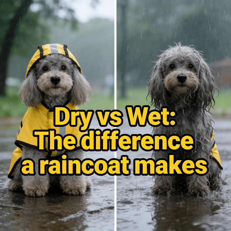 Capa de Chuva para Cães Ajustável e Leve com Refletor - Image 6