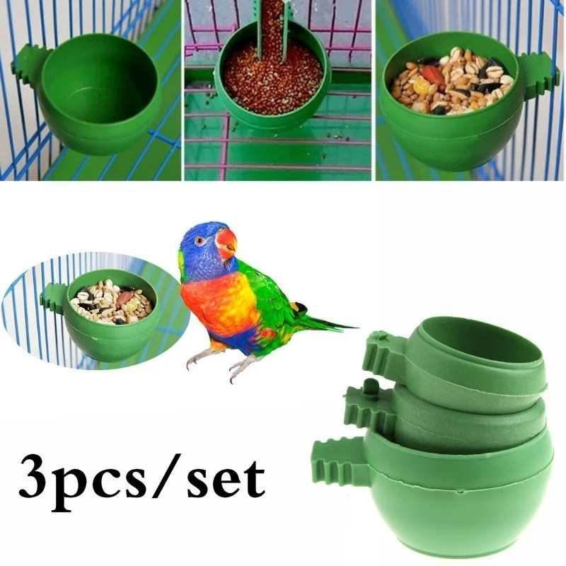 comedouro plástico para pássaros