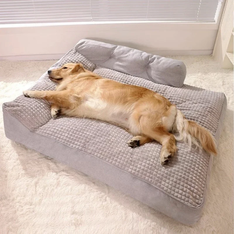 Cama Sofá Xadrez para Cães e Gatos Removível e Lavável - Imagem 3