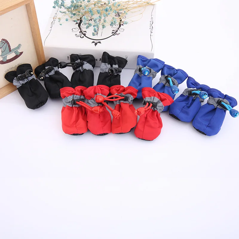 Botas Impermeáveis para Cães e Gatos Pequenos Antiderrapantes - Image 2