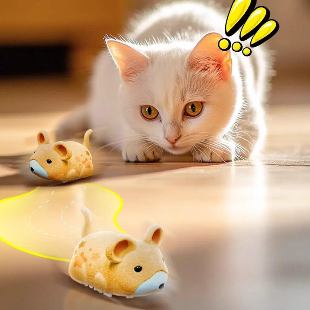 Brinquedo Elétrico para Gatos Rato Vibratório Automático Plástico - Imagem 6